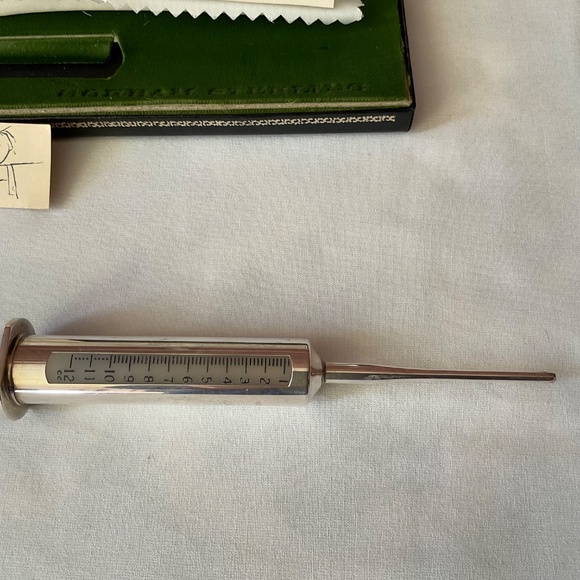 Vintage 1960s Martini Spike Vermouth Dispenser Sterling Silver in Original Box - Picture 6 of 10